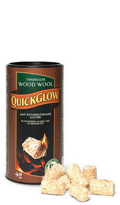 QuickGlow  WoodWool 40 stk i tønde